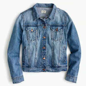 J Crew Copper Button Classic Denim Jacket